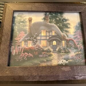 COUNTRY COTTAGE HOUSE PICTURE FLOWER GARDEN RICHARD BURNS.